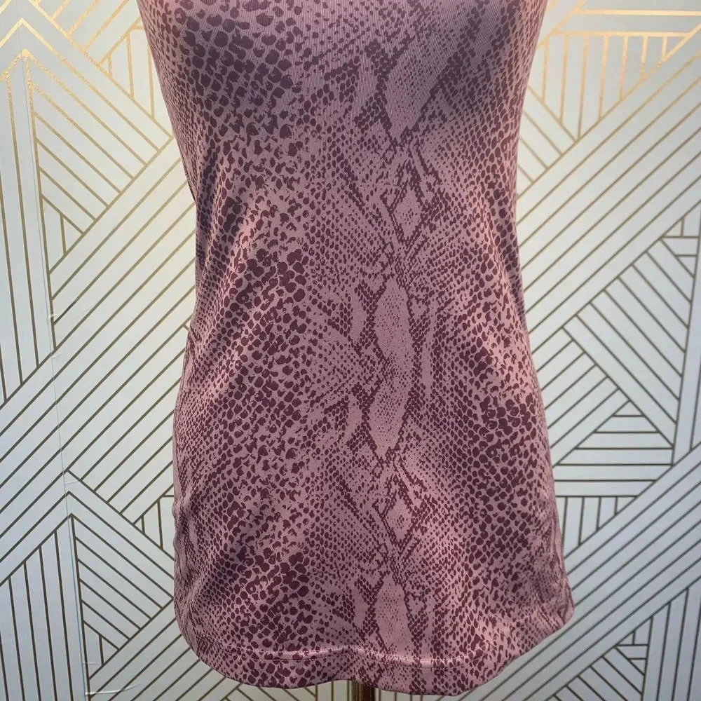 Lululemon Cool Racerback Tank‎ Top Desert Snake Berry Multi Pink Red Size 4